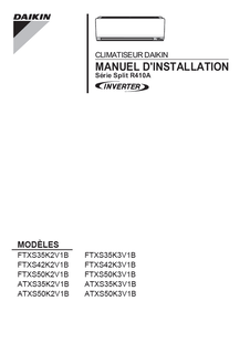 FTXS35-50K,ATXS35-50K_3PFR363588-2G_Installation manual_French download